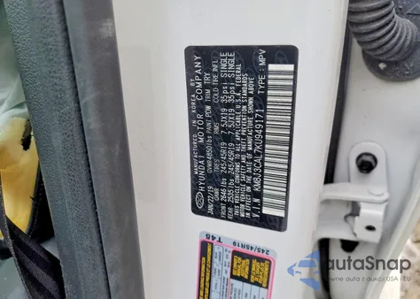 2019 Hyundai Tucson Limited z USA, uszkodzony, nr VIN KM8J3CAL7KU949171